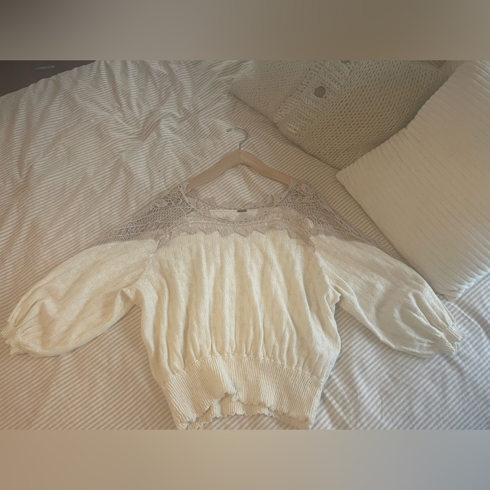 Free people lace sweater